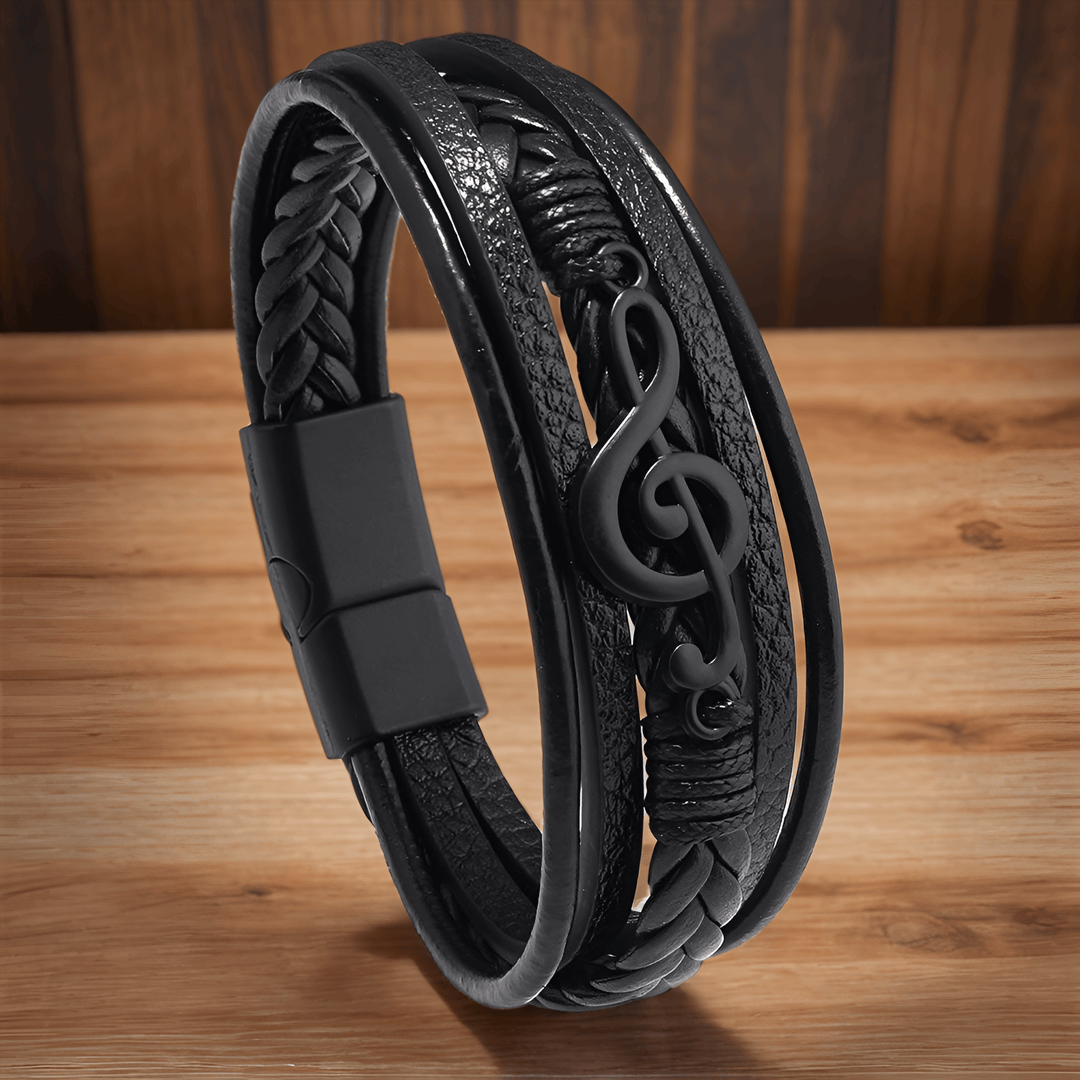 Rhythmo – Leren Armband voor Muziekliefhebbers