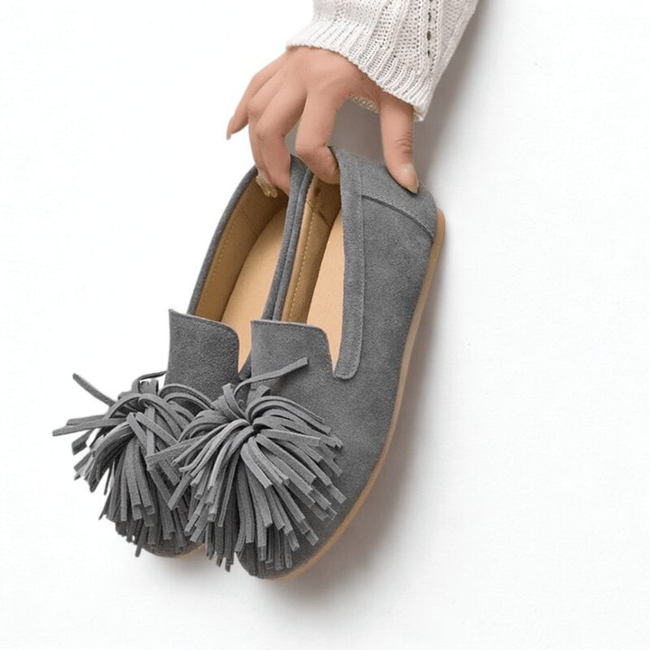 Vionna Fringed Ballet Flats