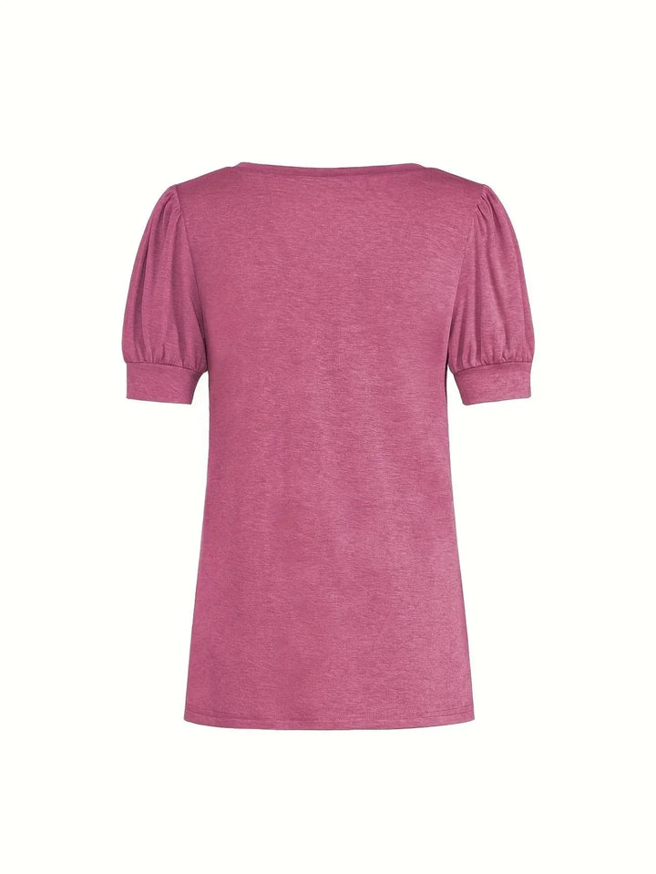 T-shirt Respirant En Coton À Manches En Pétales