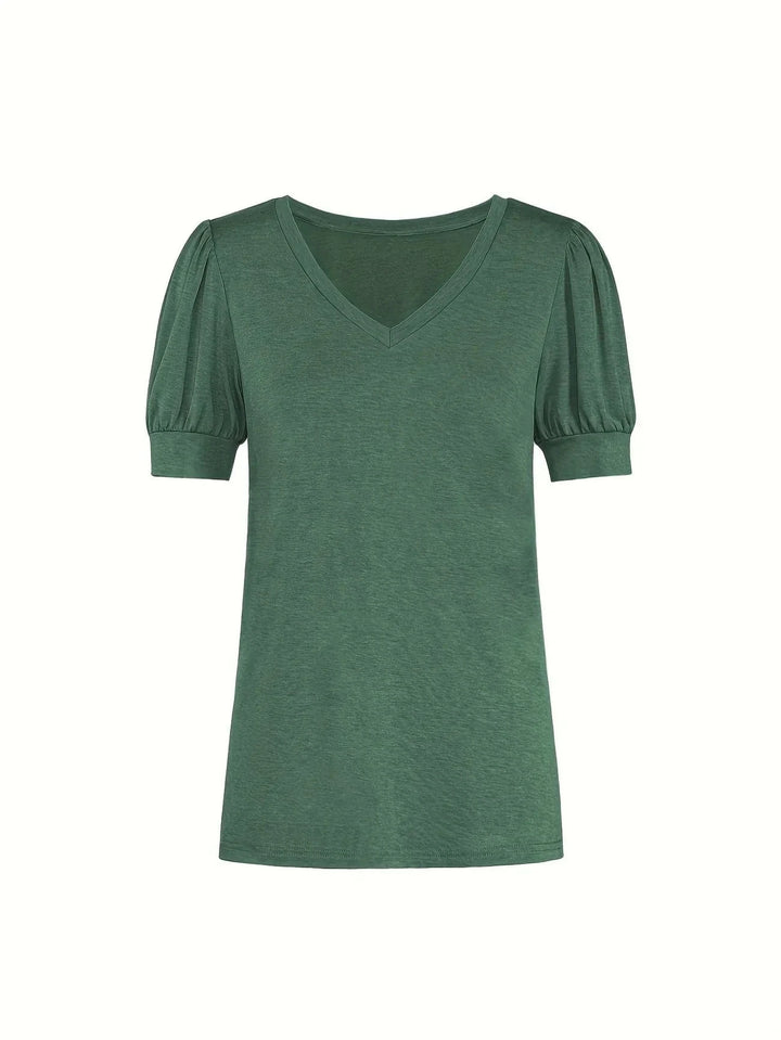T-shirt Respirant En Coton À Manches En Pétales