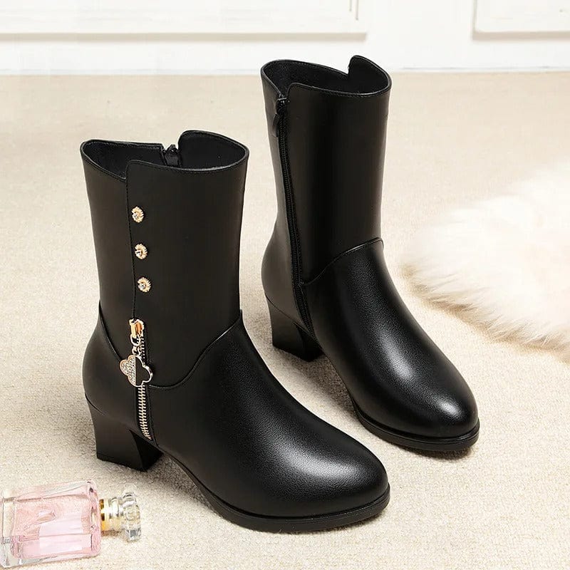 Vionna Zip-Up Booties