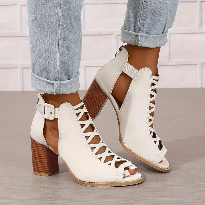 Ruzilya - Elegante Sandalen Mit Klobigem Absatz