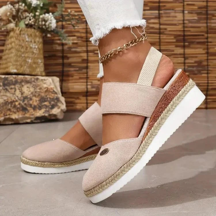 Antonia | Ortopediska Sandaler med Platå, Ventilerande och Avslappnade