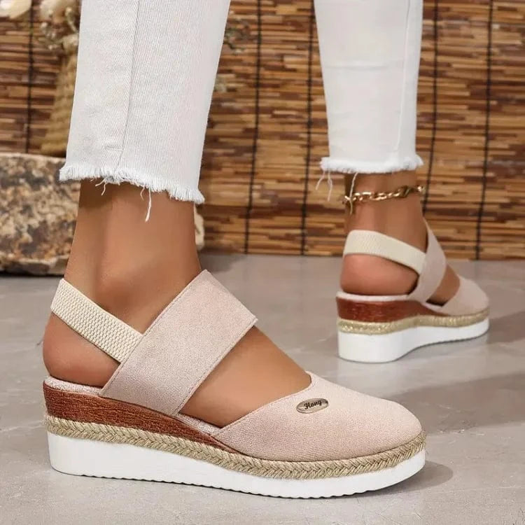 Antonia | Ortopediska Sandaler med Platå, Ventilerande och Avslappnade