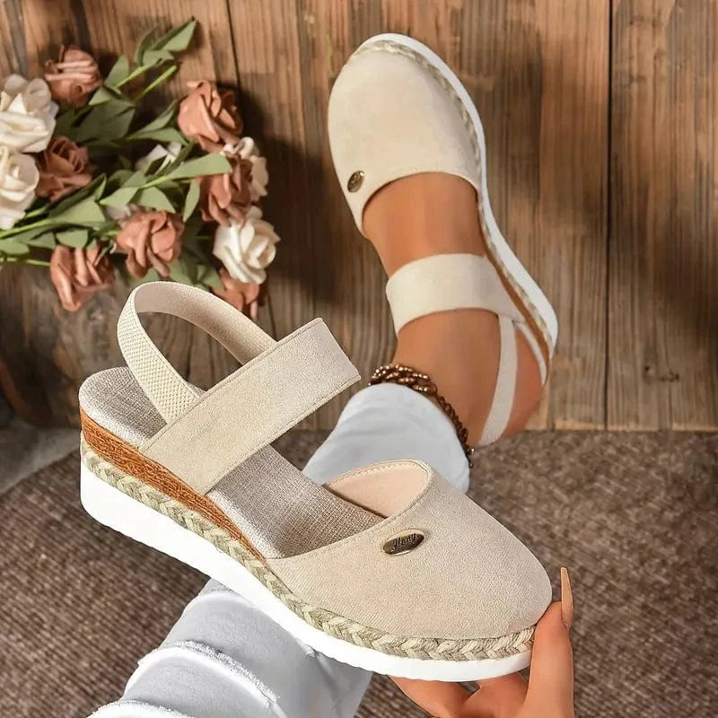 Antonia | Ortopediska Sandaler med Platå, Ventilerande och Avslappnade