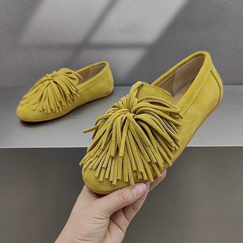 Vionna Fringed Ballet Flats