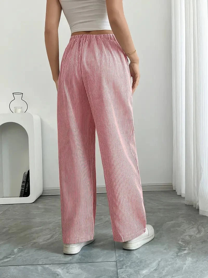 Alina - Pantalón Elegante A Rayas Con Bolsillos