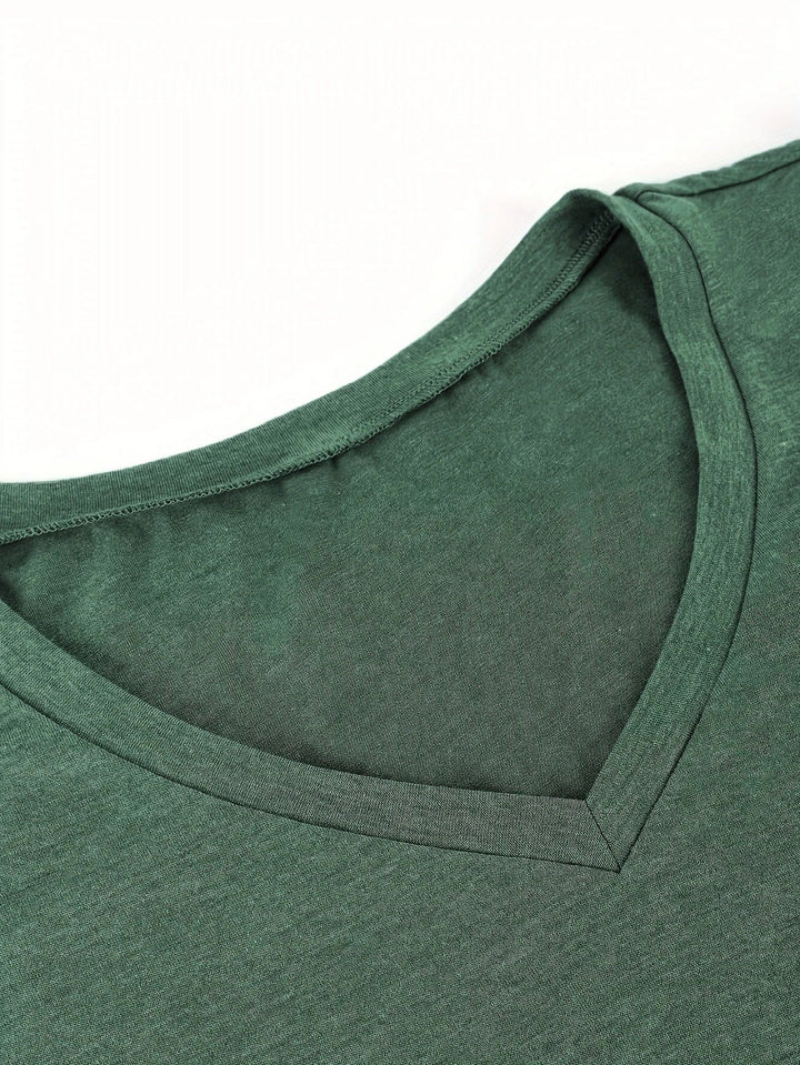 T-shirt Respirant En Coton À Manches En Pétales