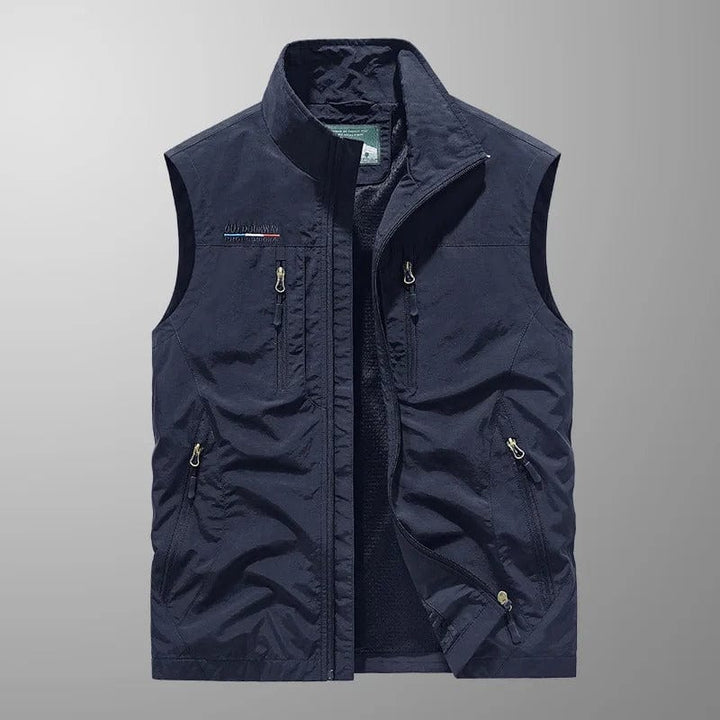Casper – Gilet cargo traspirante con tasche multiple