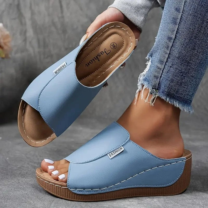 Bequeme Bogenunterstützungsrutschen - Feste Sandalen von Frauen - atmungsaktiv