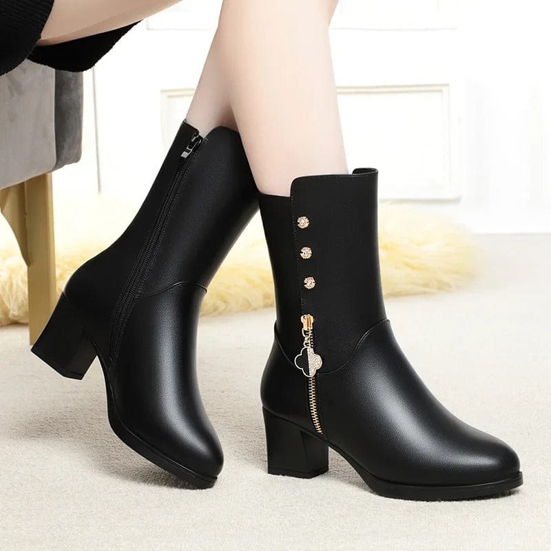Vionna Zip-Up Booties