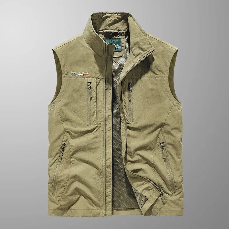 Casper – Gilet cargo traspirante con tasche multiple