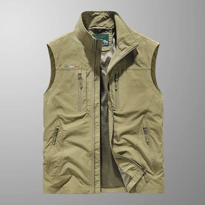 Casper – Gilet cargo traspirante con tasche multiple