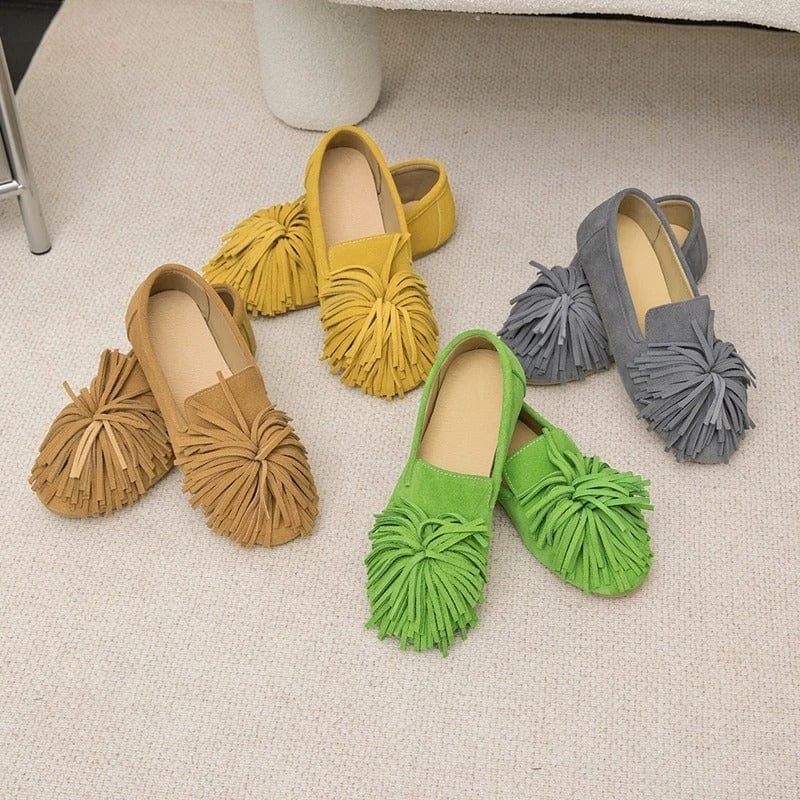 Vionna Fringed Ballet Flats