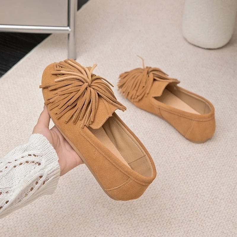 Vionna Fringed Ballet Flats