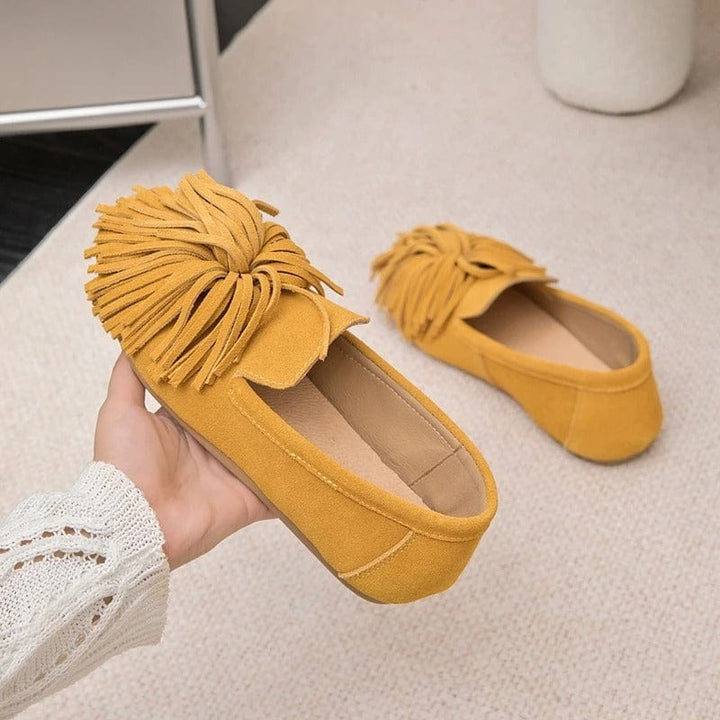 Vionna Fringed Ballet Flats