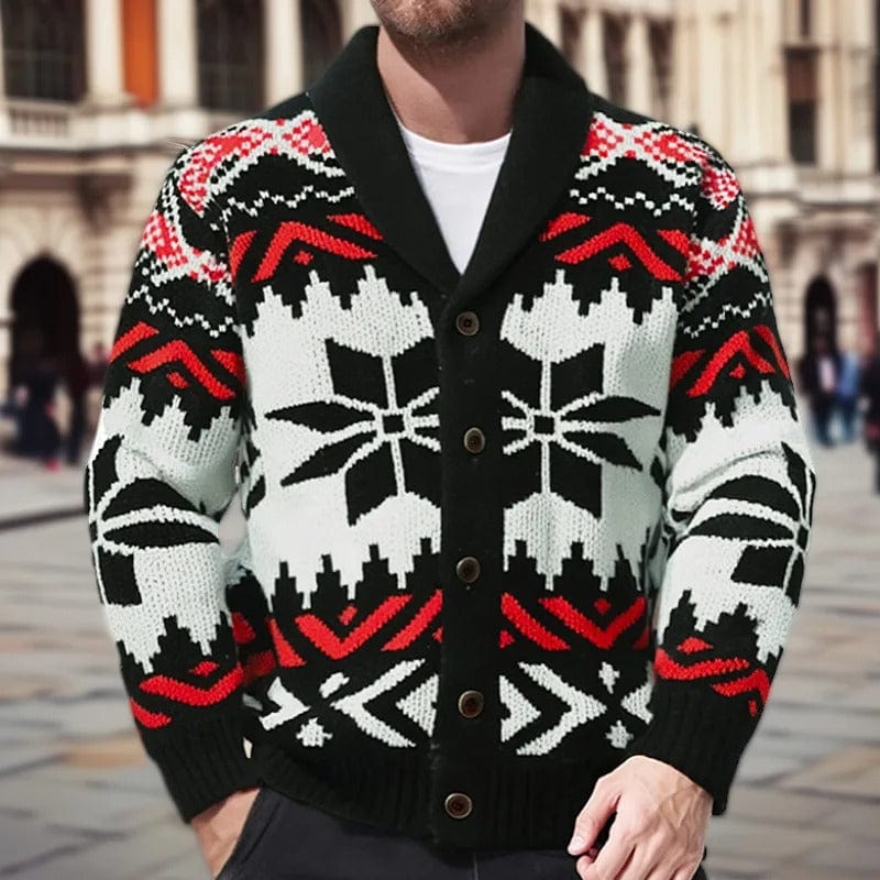 Voss Geometric Knit Sweater