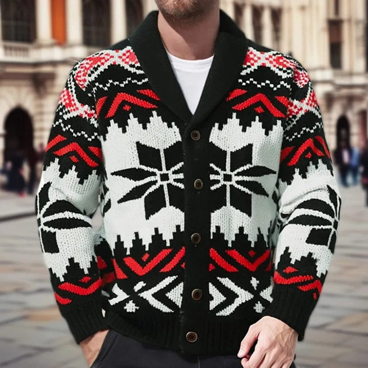 Voss Geometric Knit Sweater