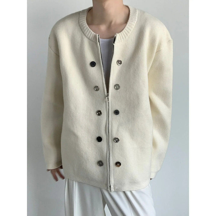 Calder Minimal Button Cardigan