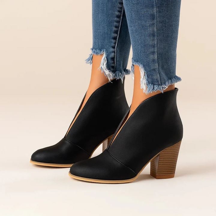 Isla Open-Toe Chic Booties