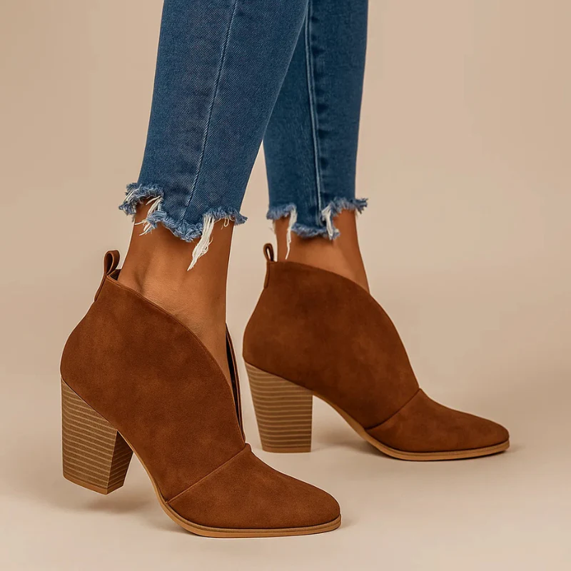 Isla Open-Toe Chic Booties