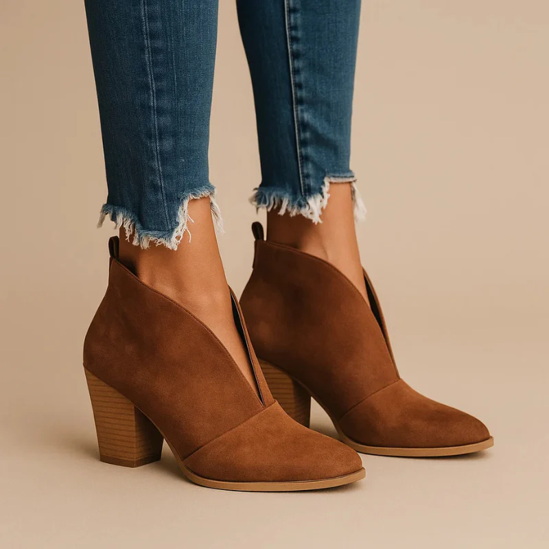 Isla Open-Toe Chic Booties