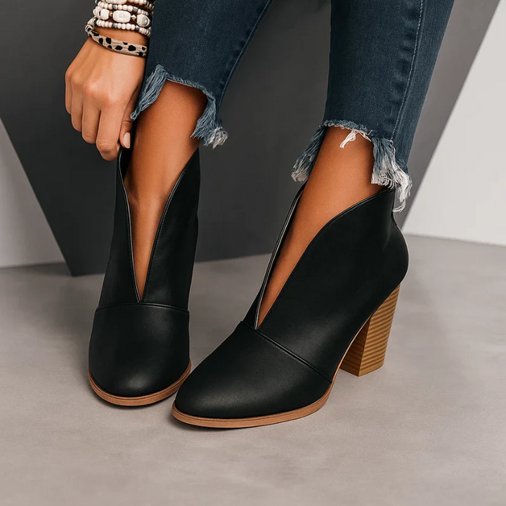 Isla Open-Toe Chic Booties