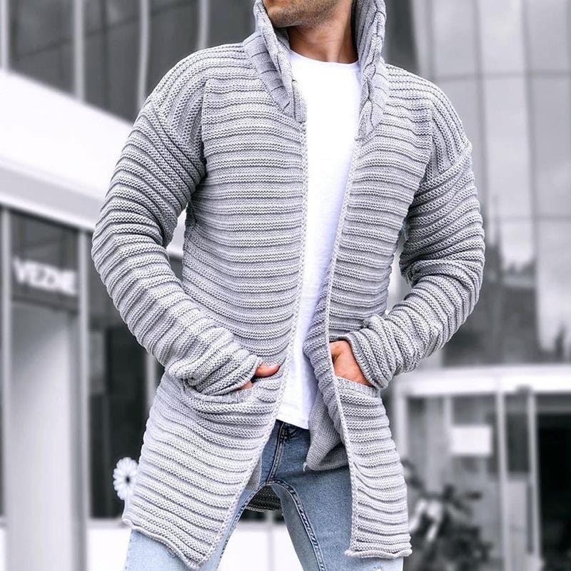 Shawl Knitted Cardigan-Coat