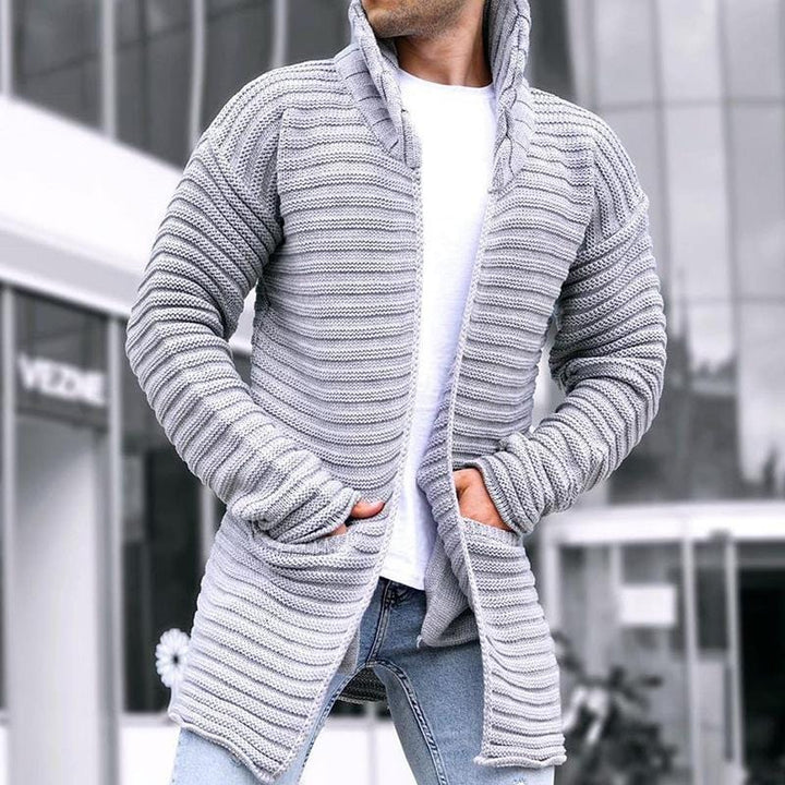 Shawl Knitted Cardigan-Coat