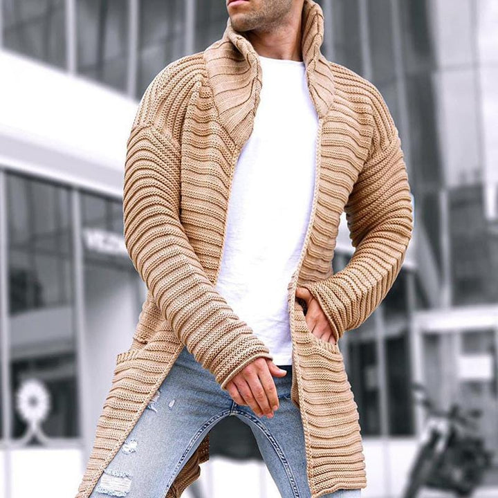 Shawl Knitted Cardigan-Coat