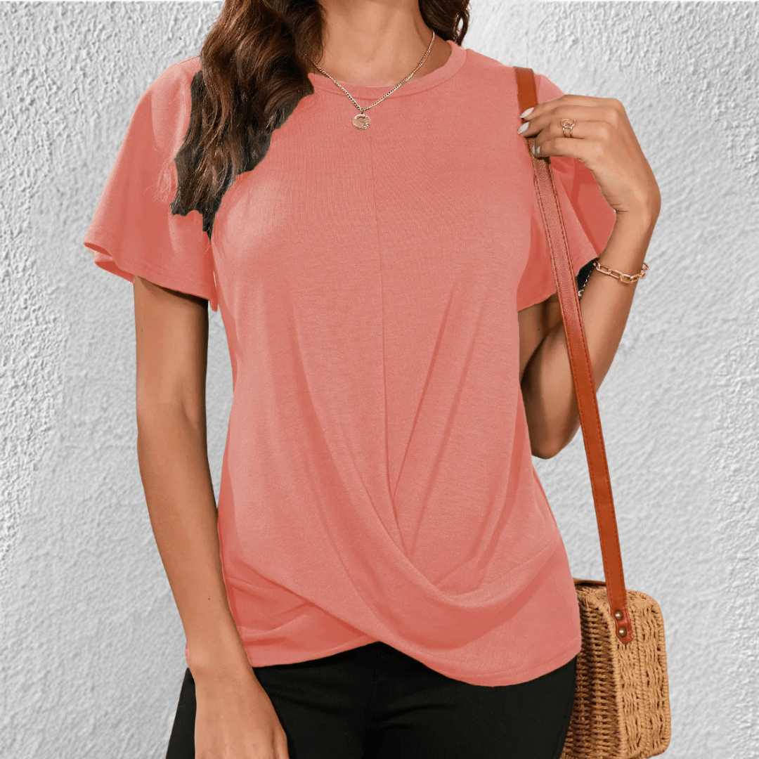 Luna - Tummy Tucking Round-neck top