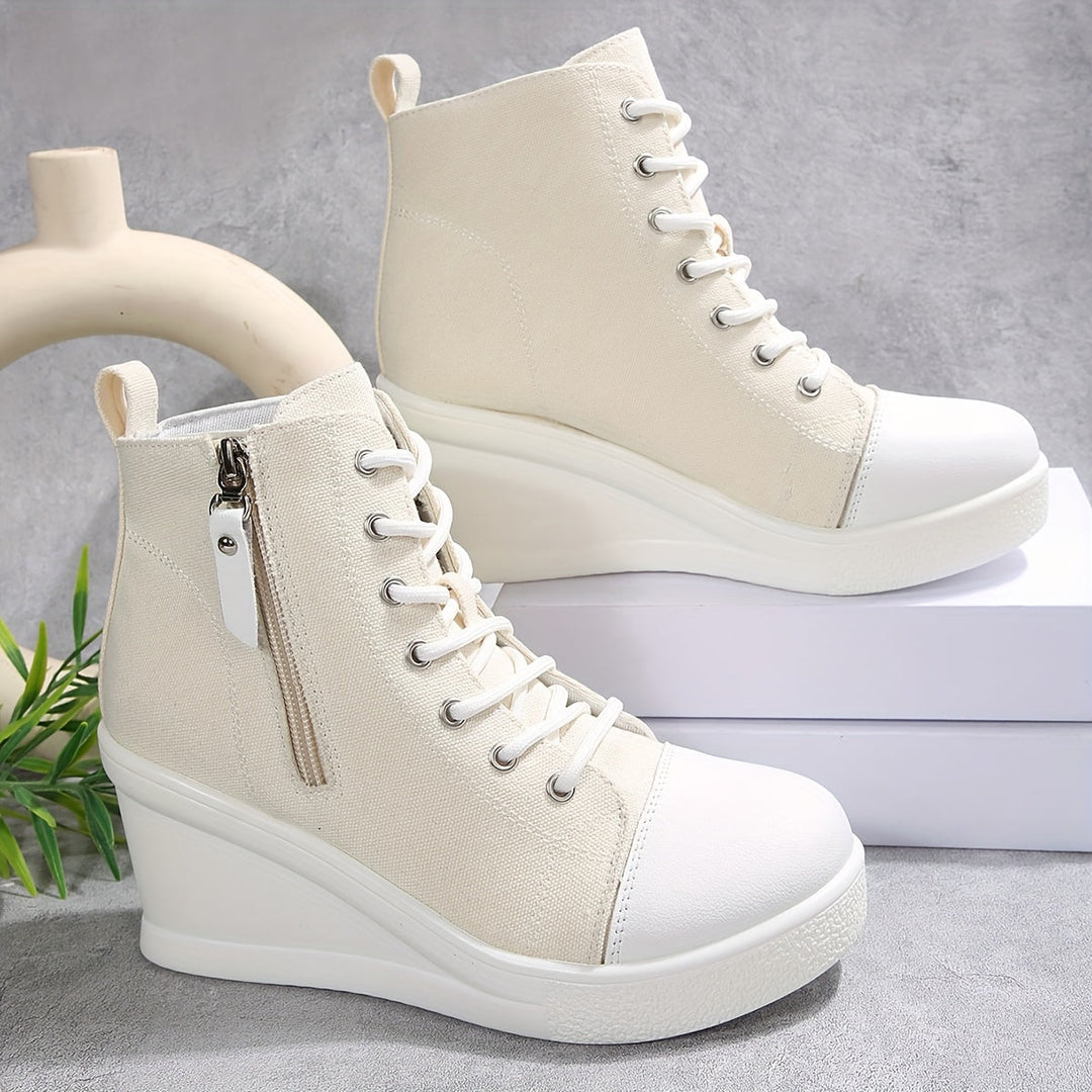 Uptown Canvas Wedge Sneaker