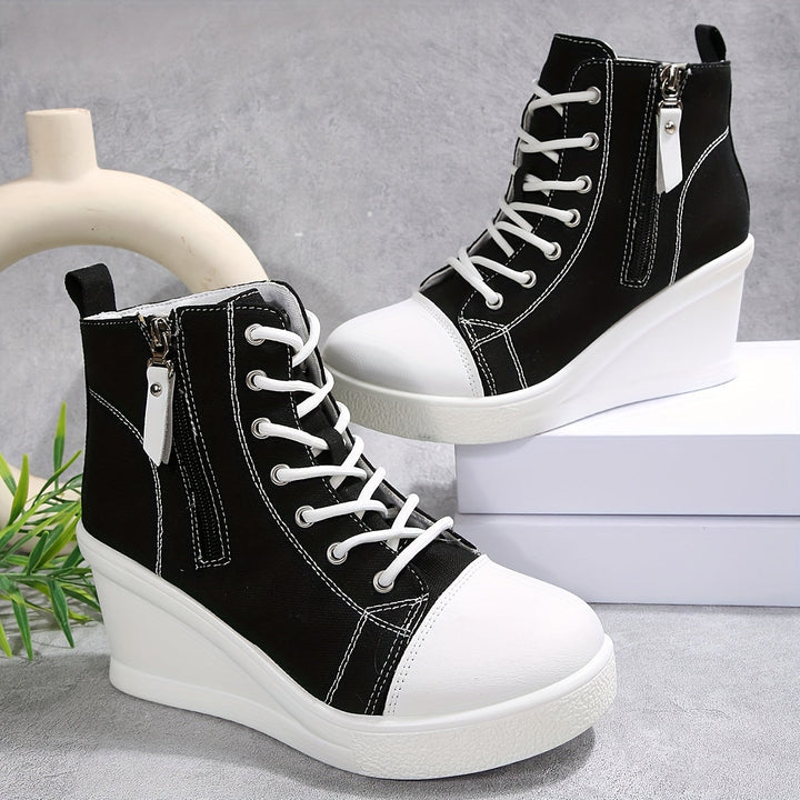 Uptown Canvas Wedge Sneaker