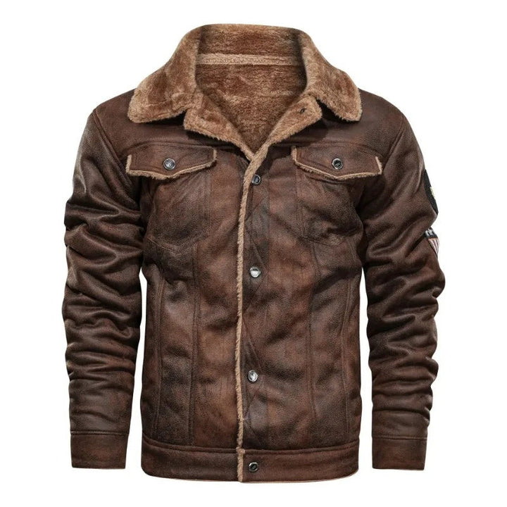 Daniel Double-Zip Leather Jacket