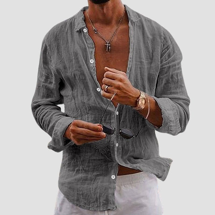 Marco De Luca Apulia Linen Look Shirt