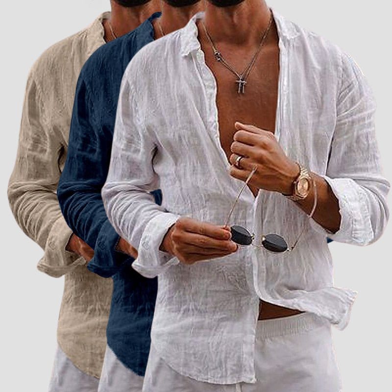 Marco De Luca Apulia Linen Look Shirt