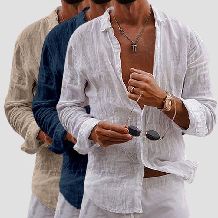 Marco De Luca Apulia Linen Look Shirt