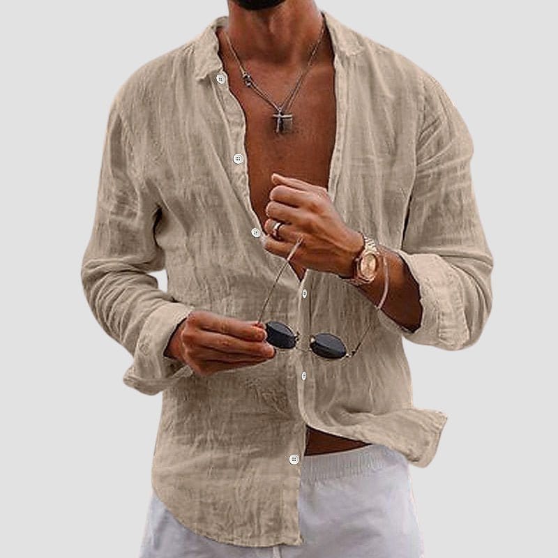 Marco De Luca Apulia Linen Look Shirt