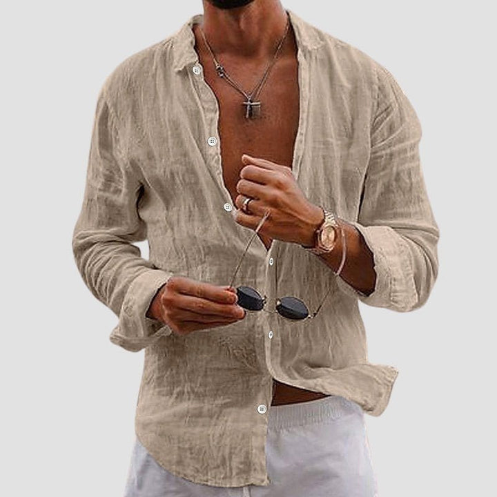 Marco De Luca Apulia Linen Look Shirt