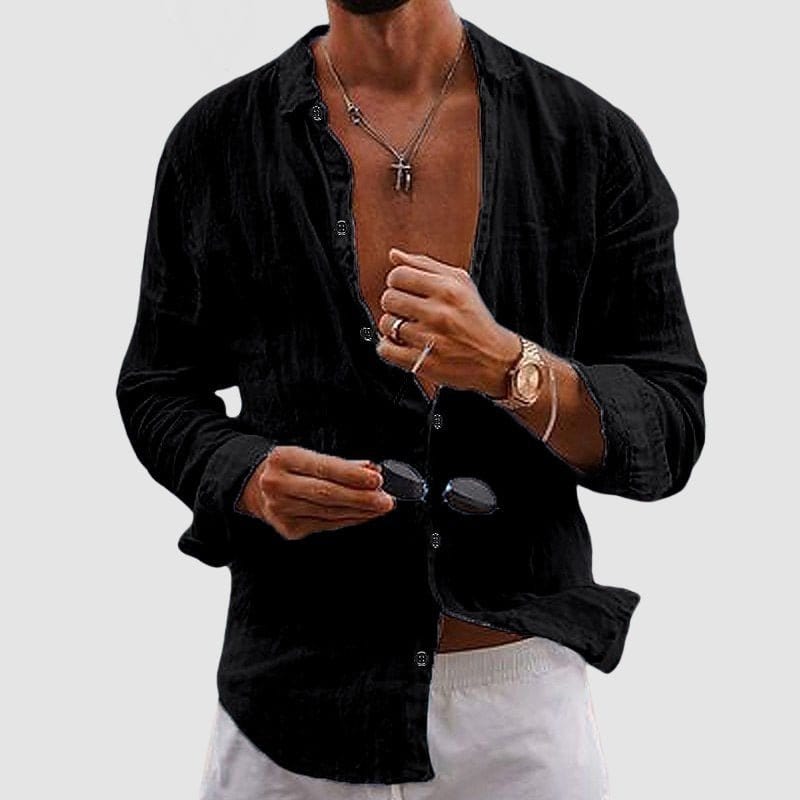 Marco De Luca Apulia Linen Look Shirt