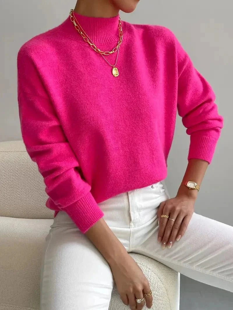 Elise Luxe High-Neck Sweater