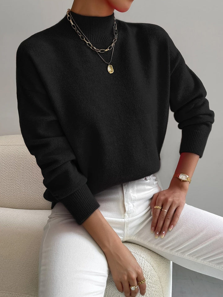 Elise Luxe High-Neck Sweater