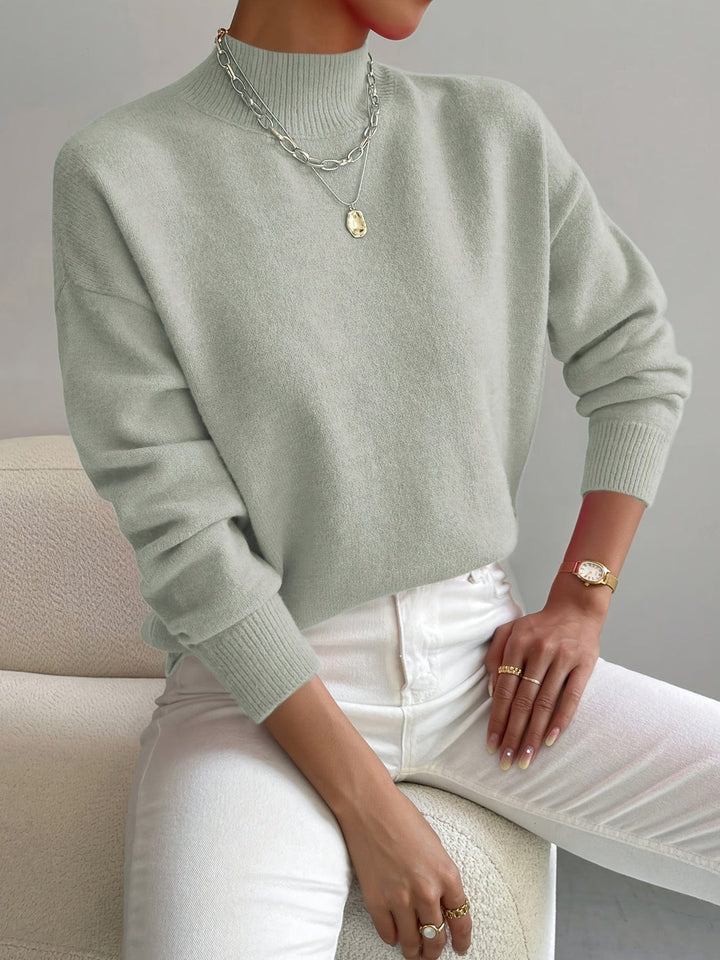Elise Luxe High-Neck Sweater