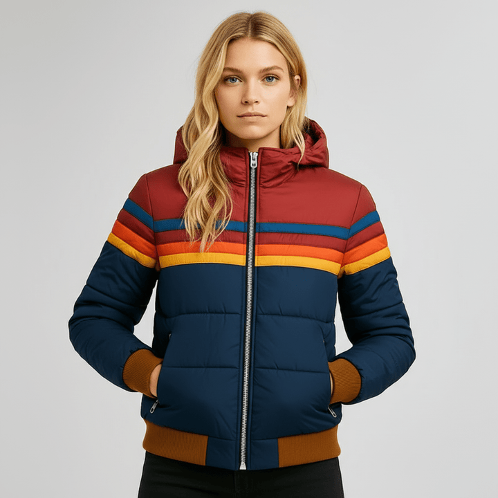 The Retro Rainbow Puffer Jacket