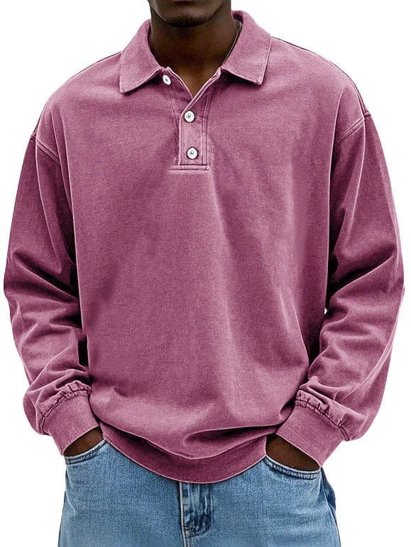 Maxime | Stilfuld Langærmet Polo Shirt