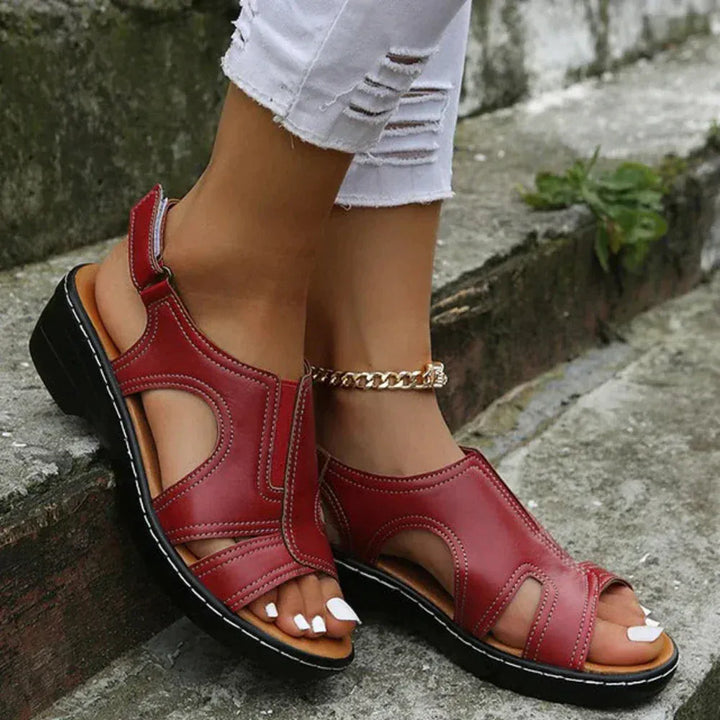 PREMIUM™ ORTHOPEDIC LEATHER WEDGE SANDALS