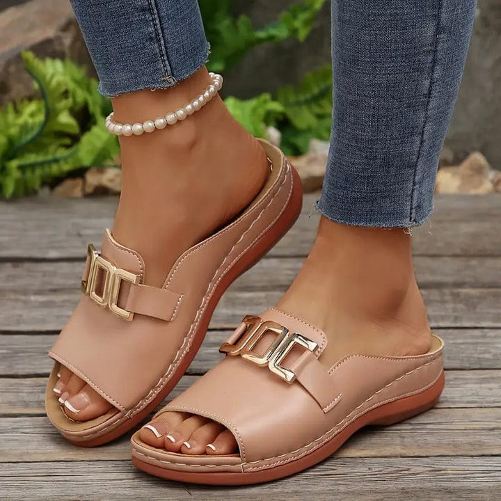 💞Bester Komfort – Bequeme orthopädische Keilsandalen für Damen