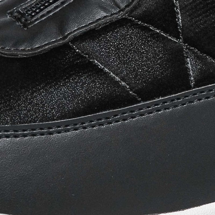 Kvinners sklisikre, varme snøsko med glidelås