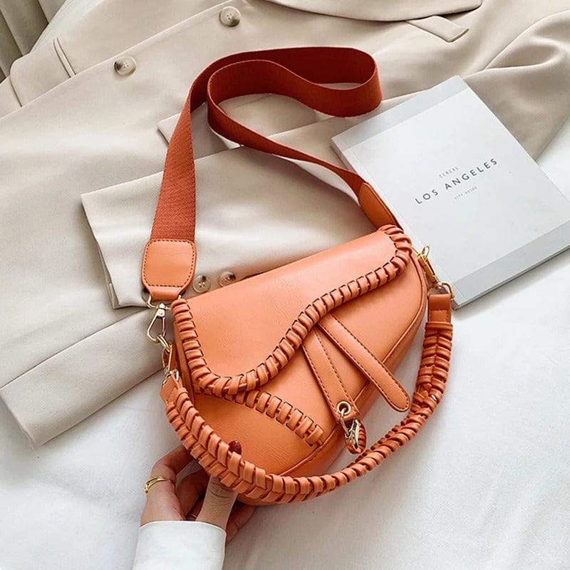 Serena Woven Saddle Bag