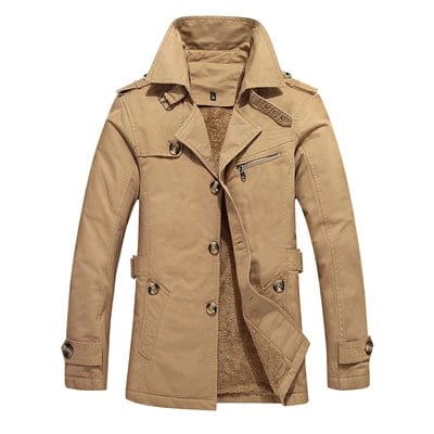Elegant Padded Trench Coat